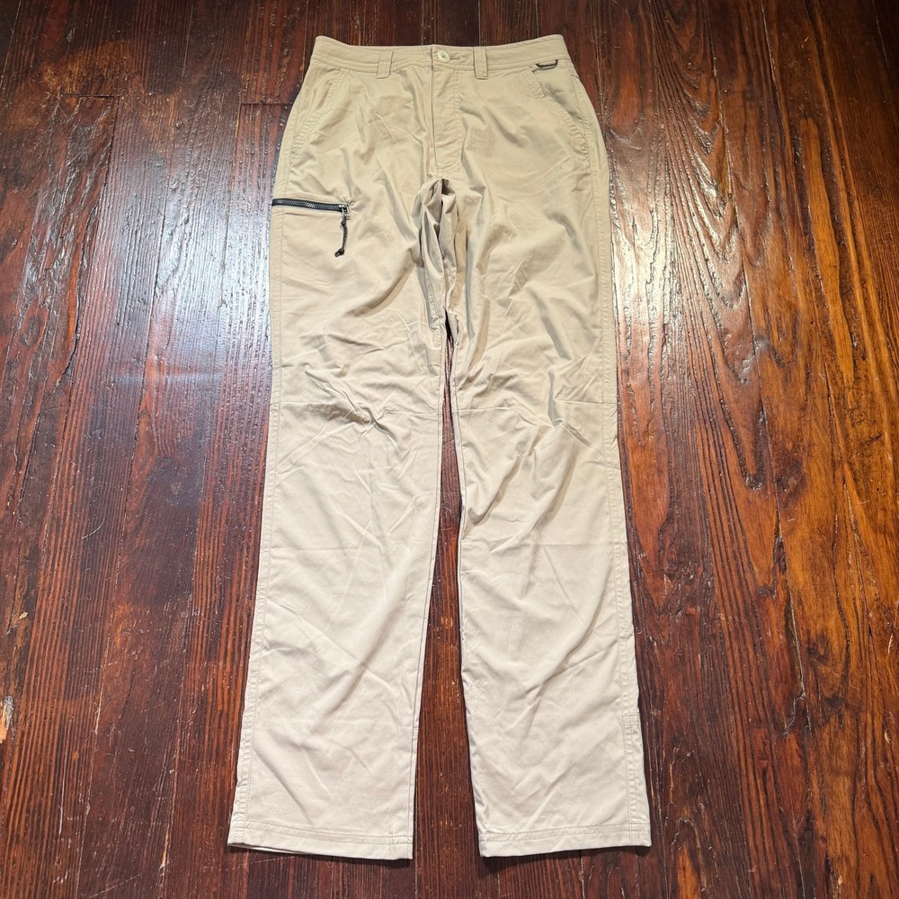 REI Co-op Hiking Pants Mens 28x32 Khaki Nylon Stretch Technical Cargo Trail